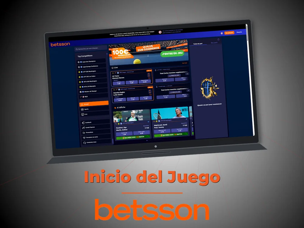 betsson casino - Inicio del Juego