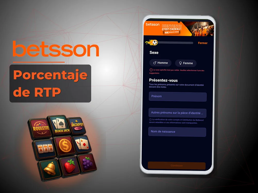 betsson casino - Porcentaje de RTP