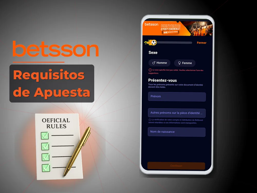 betsson casino - Requisitos de Apuesta