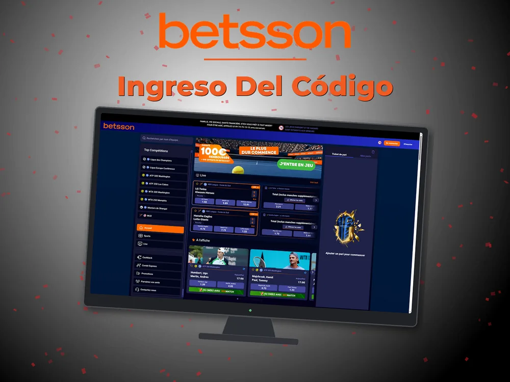 betsson casino - Ingreso Del Código