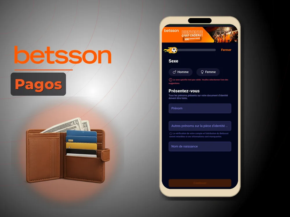 betsson casino - Pagos