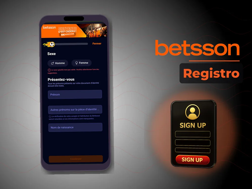 betsson casino - Registro