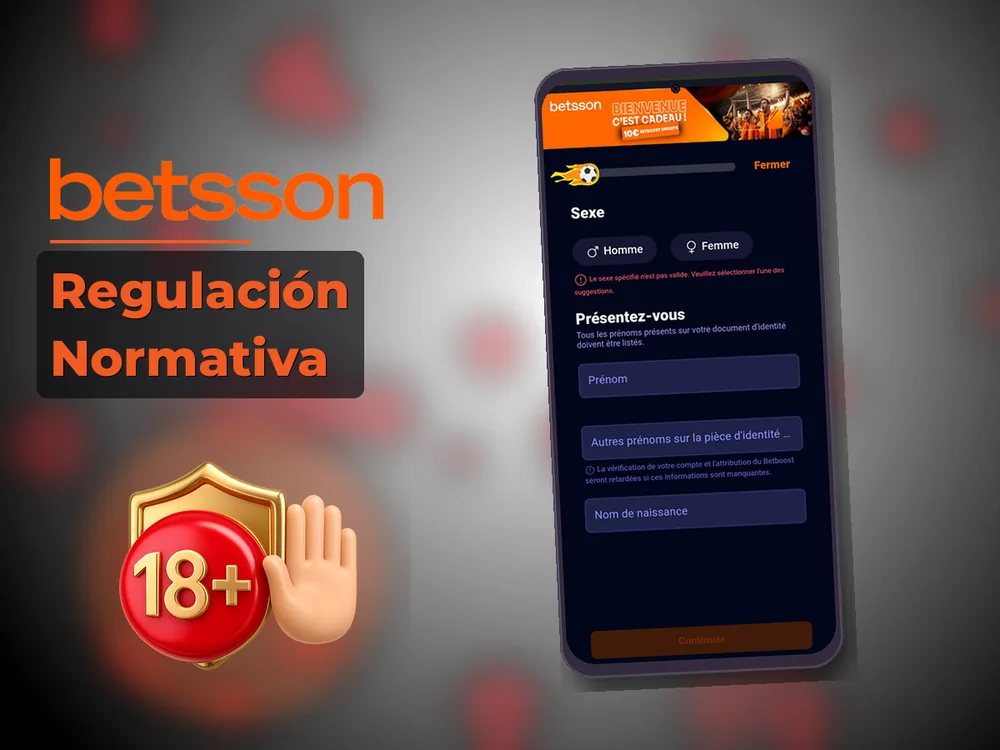 betsson casino - Regulación Normativa