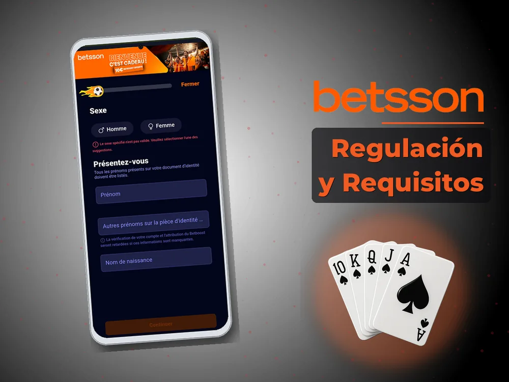 betsson casino - Regulación y Requisitos